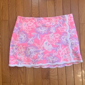 Lilly Pulitzer Michelina Mini Skirt (Rousseau Pink Zen Garden)